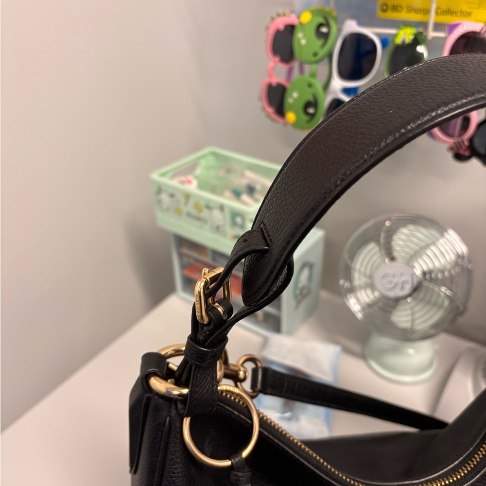 Coach Black Hobo Bag with Gold Hardware - Picture 4 of 6